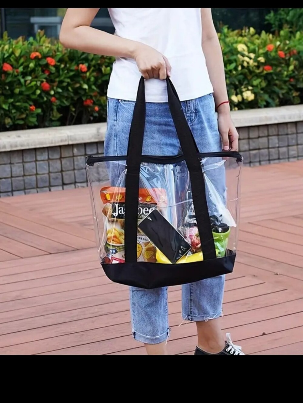 Large Capacity Clear Tote Bag